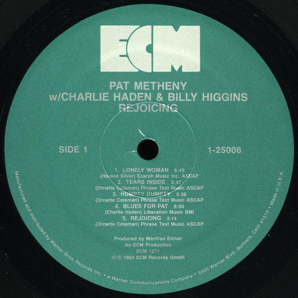 Release: Rejoicing-Vinyl-US-1984-ECM 1271, 25006-1 E, 1-25006-2136577