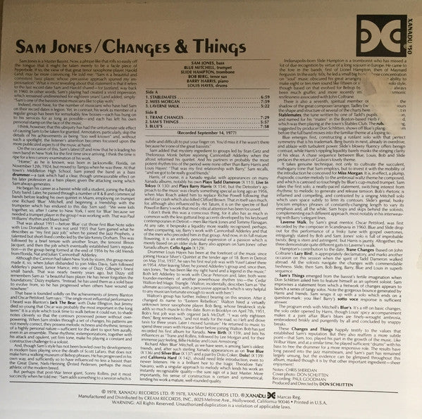 Master Release: Changes & Things by Sam Jones