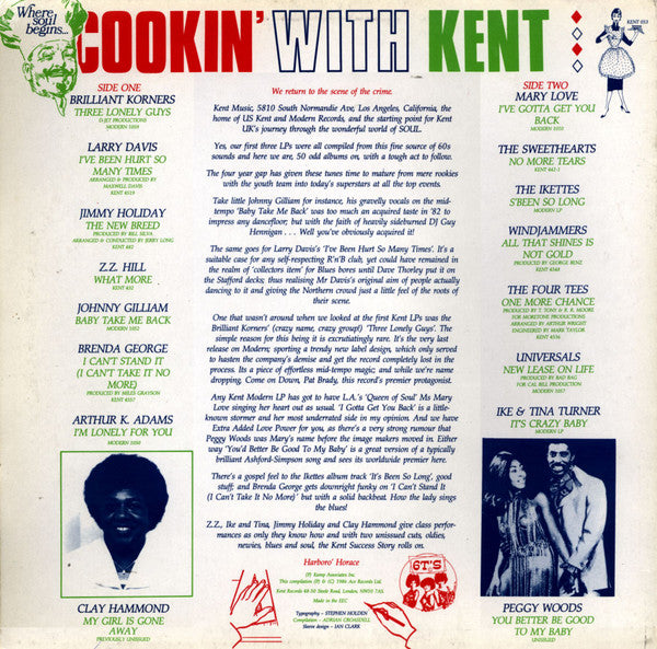 Master Release: Cookin' With Kent by Various