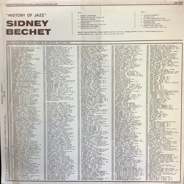 Master Release: Bechet-Spanier Quartet by Sidney Bechet