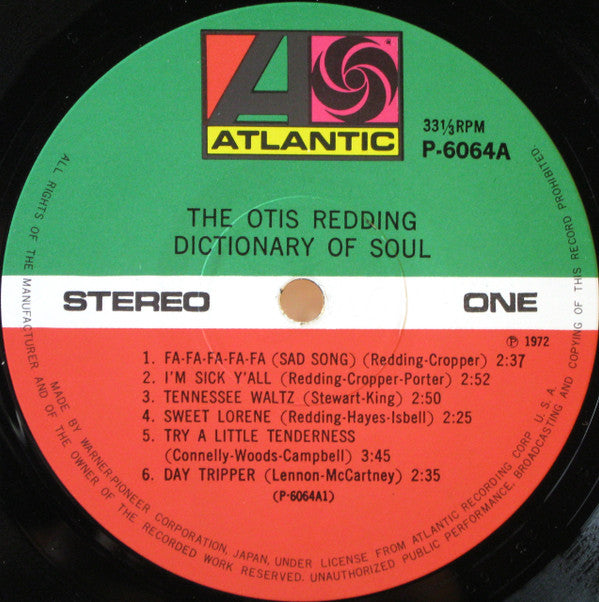 The Otis Redding Dictionary Of Soul