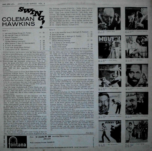 Release: Swing!-Vinyl-Netherlands-1964-683 252 JCL-5531767