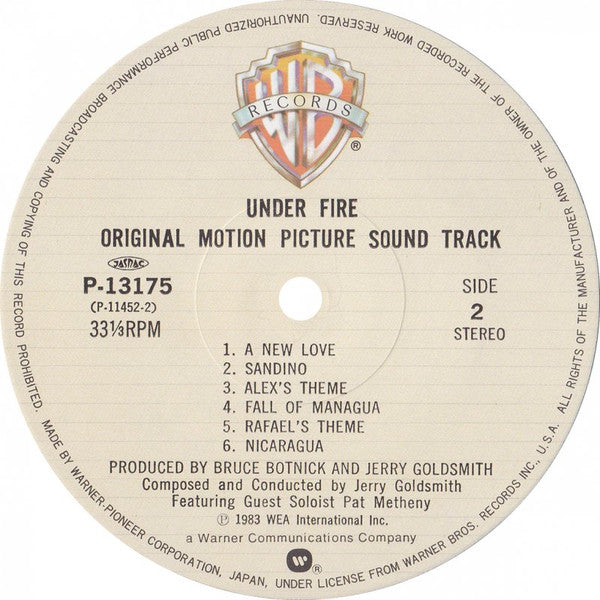 アンダー・ファイア = Under Fire (Original Motion Picture Sound Track)