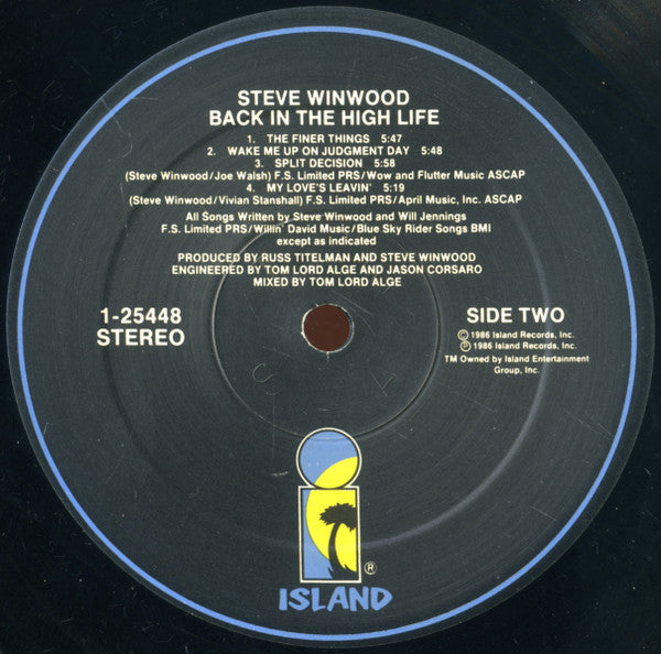 Back In The High Life