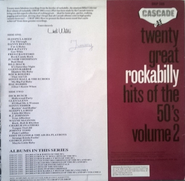 Master Release: 20 Great Rockabilly Hits Of The 50's Volume 2 by Various