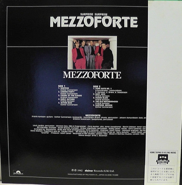 Release: Surprise Surprise-Vinyl-Japan-1983-28MM 0275-4278629
