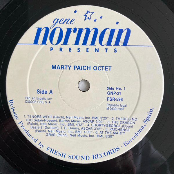 Gene Norman Presents The Marty Paich Octet