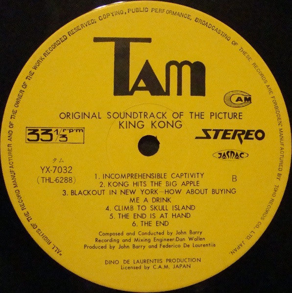 King Kong (Original Soundtrack Recording)