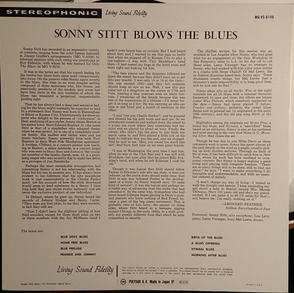 Release: Blows The Blues-Vinyl-Japan-1989-MGVS 6149, 25MJ 3606-8012711
