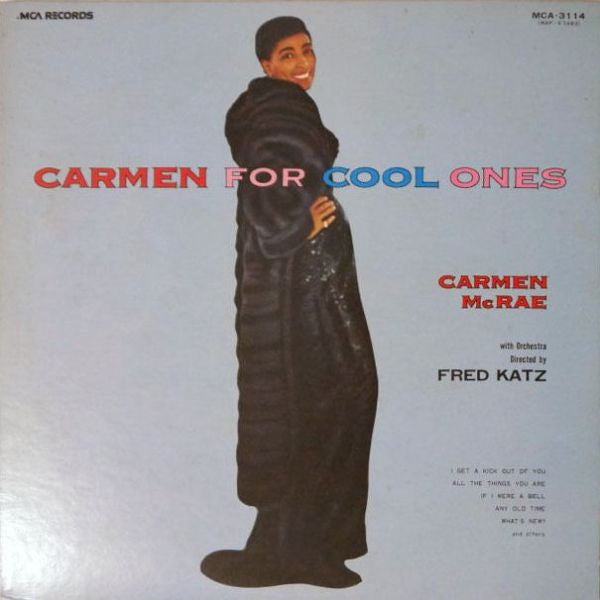Master Release: Carmen For Cool Ones by Carmen McRae