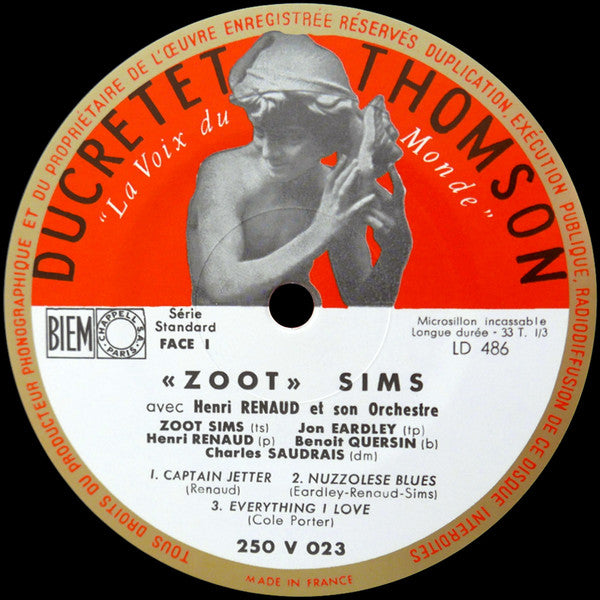 Zoot Sims Avec Henri Renaud Et Son Orchestre Et Jon Eardley