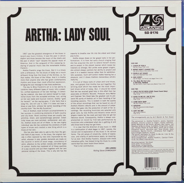 Release: Lady Soul-Vinyl-US-None-SD 8176-7153531