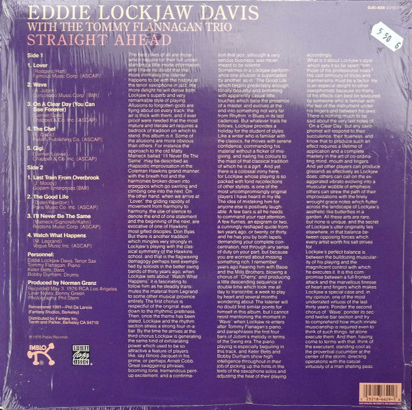 Release: Straight Ahead-Vinyl-US-1991-OJC-629, 2310-778-3698130