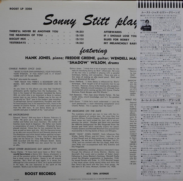 Sonny Stitt Sonny Stitt Sonny Stitt Sonny Stitt