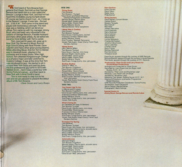 Release: Browne Sugar-Vinyl-US-1979-GRP 5003-1127805