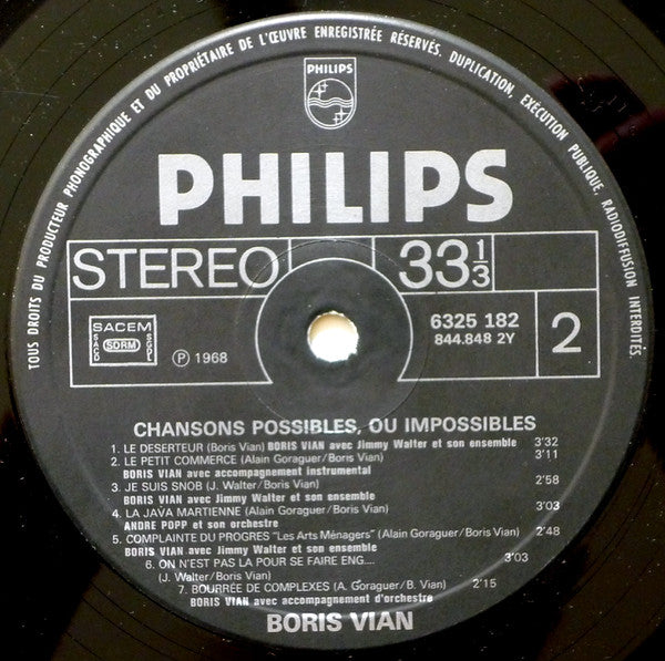 Chansons Possibles, Ou Impossibles
