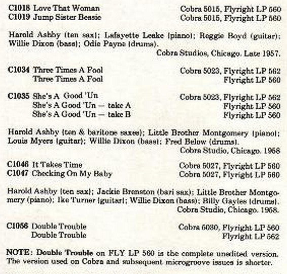 Groaning The Blues: Original Cobra Recordings 1956-58