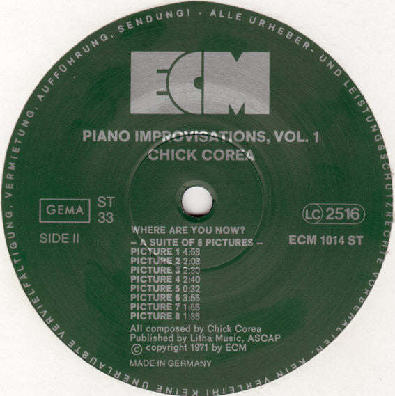 Piano Improvisations Vol. 1