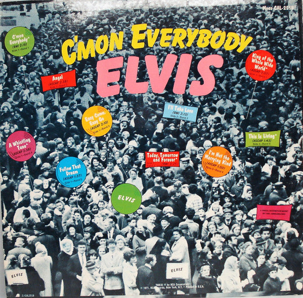 Release: C'mon Everybody-Vinyl-US-1971-CAL-2518-2495977