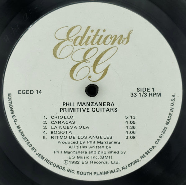 Release: Primitive Guitars-Vinyl-US-1982-EGED 14-1138642