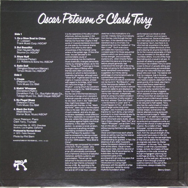 Release: Oscar Peterson & Clark Terry-Vinyl-Japan-1975-MW 2162-8628619
