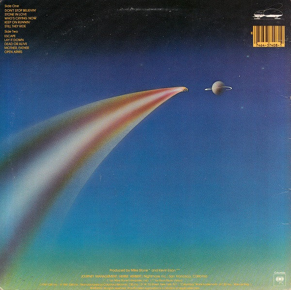 Release: Escape-Vinyl-US-1981-TC 37408, 37408-6261877