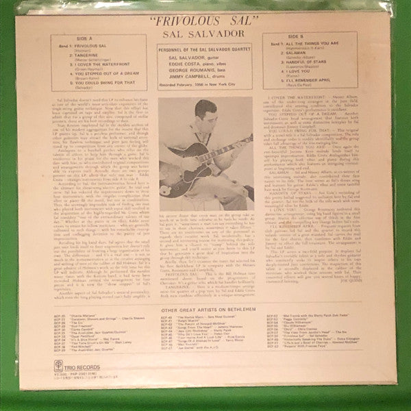 Release: Frivolous Sal-Vinyl-Japan-None-PAP-23012(M)-7791965
