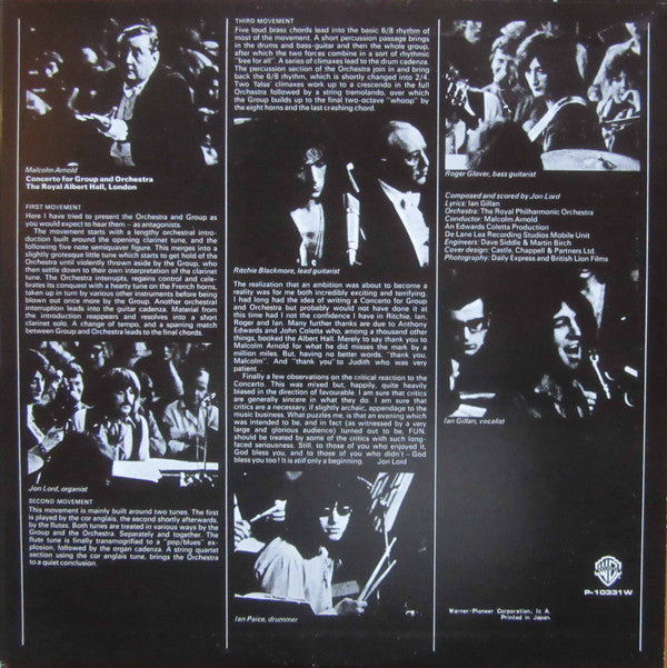Concerto For Group And Orchestra