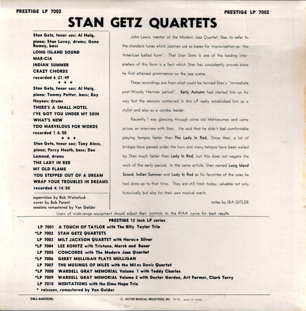 Stan Getz Quartets