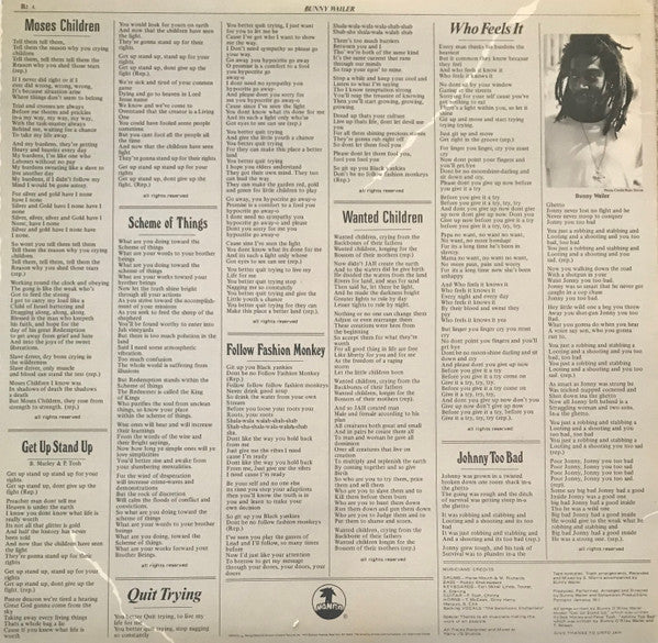 Master Release: Protest by Bunny Wailer