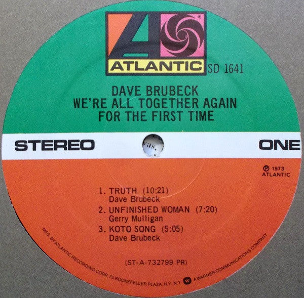 We're All Together Again For The First Time