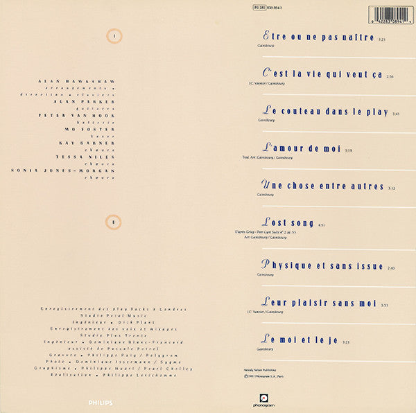 Release: Lost Song-Vinyl-France-1987-830 894-1-2206111