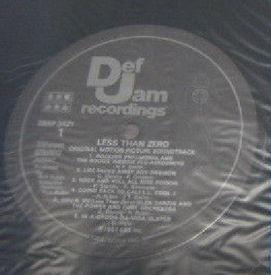 Master Release: Less Than Zero (Original Motion Picture Soundtrack) by Various