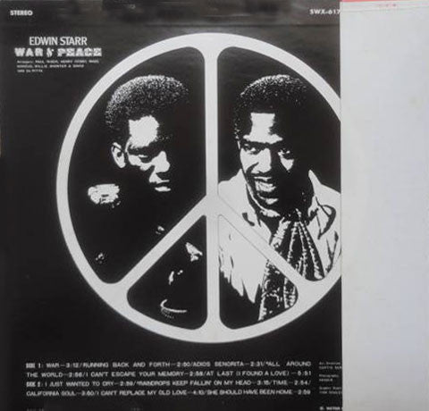 Release: War And Peace-Vinyl-Japan-1975-SWX-6171-6143962
