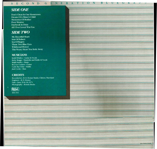 Release: 2nd Generation Bluegrass-Vinyl-US-1990-REB-1504-6443710