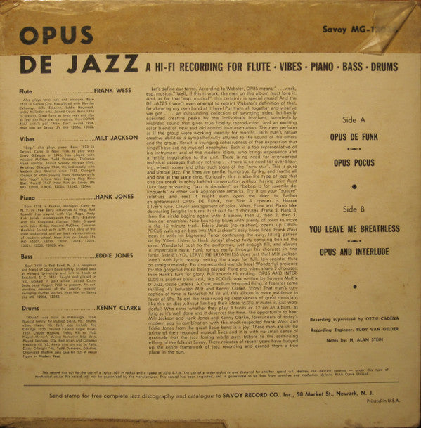 Opus De Jazz