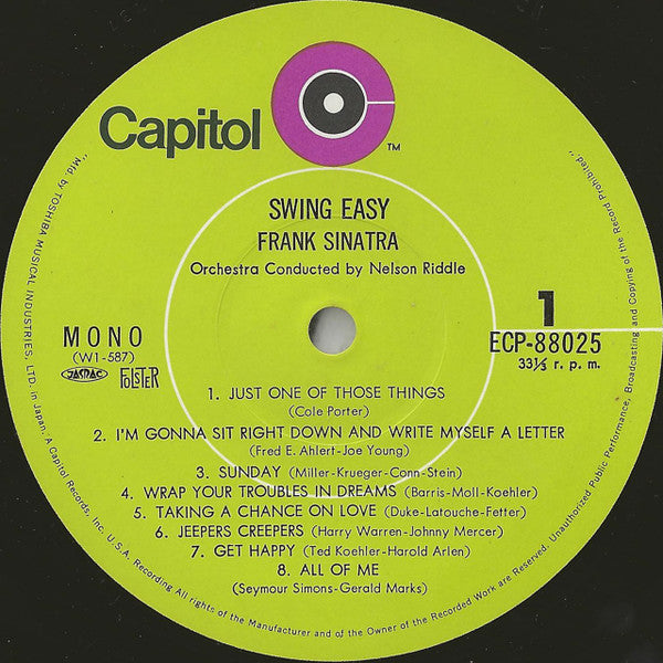 Swing Easy! And Songs For Young Lovers
