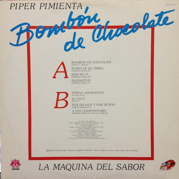 Release: Bombón De Chocolate - La Máquina Del Sabor-Vinyl-Colombia-1988-298 21233, 29821233-5346975