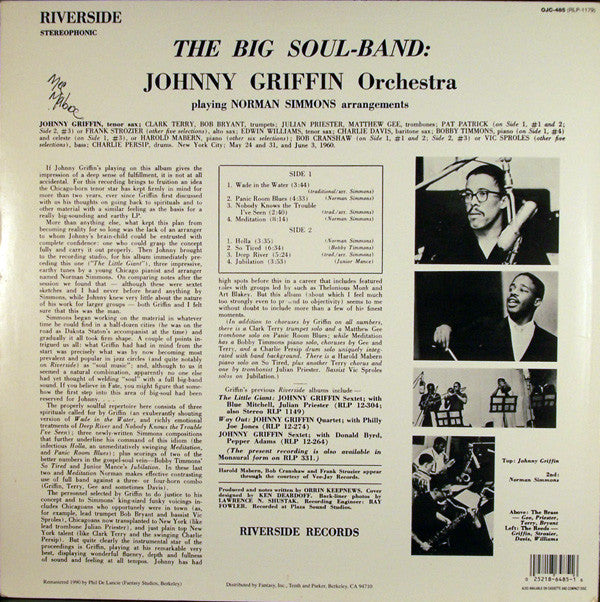 Master Release: The Big Soul-Band by The Johnny Griffin Orchestra