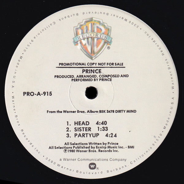 Master Release: Head by Prince