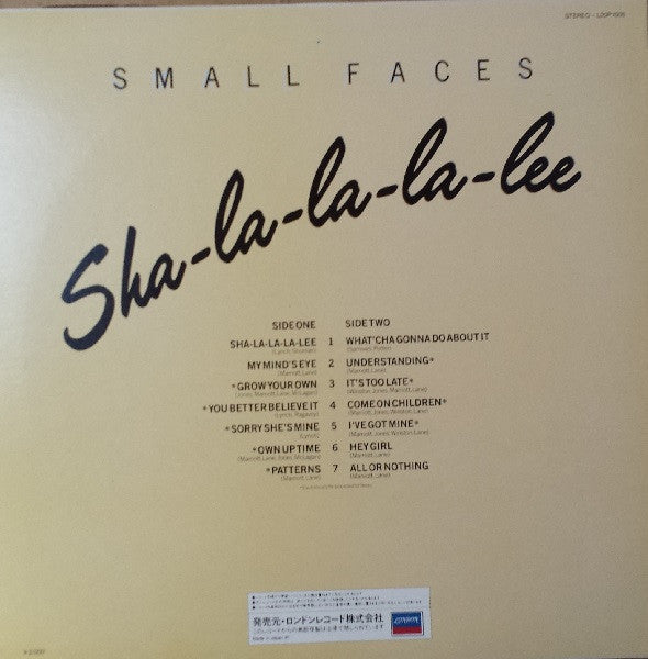 Master Release: Sha-La-La-La-Lee by Small Faces