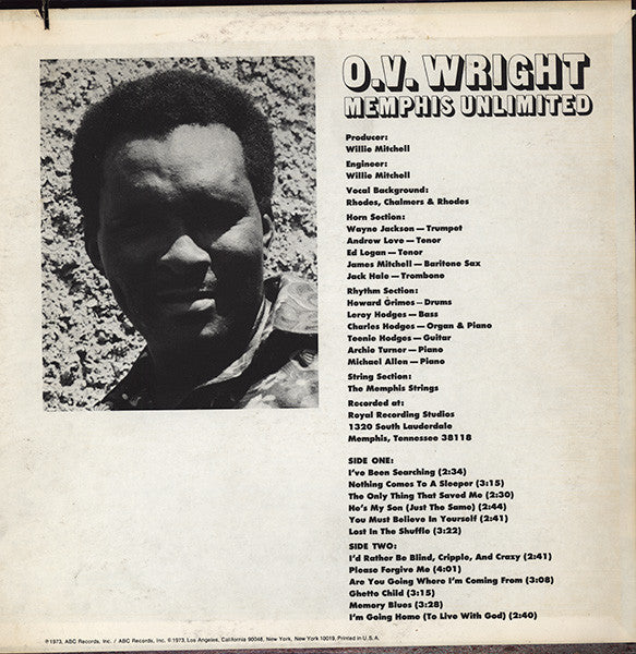Release: Memphis Unlimited-Vinyl-US-1973-BBLX-72-6687689
