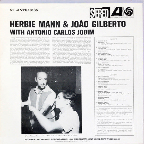 Master Release: Herbie Mann & Joao Gilberto With Antonio Carlos Jobim by Herbie Mann
