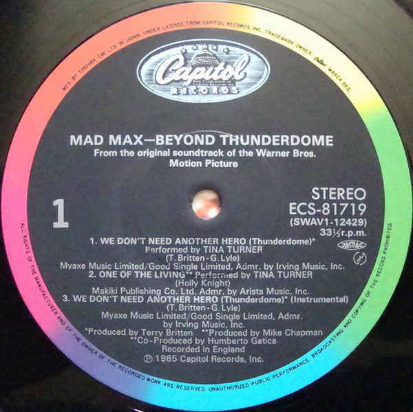 Mad Max Beyond Thunderdome - Original Motion Picture Soundtrack