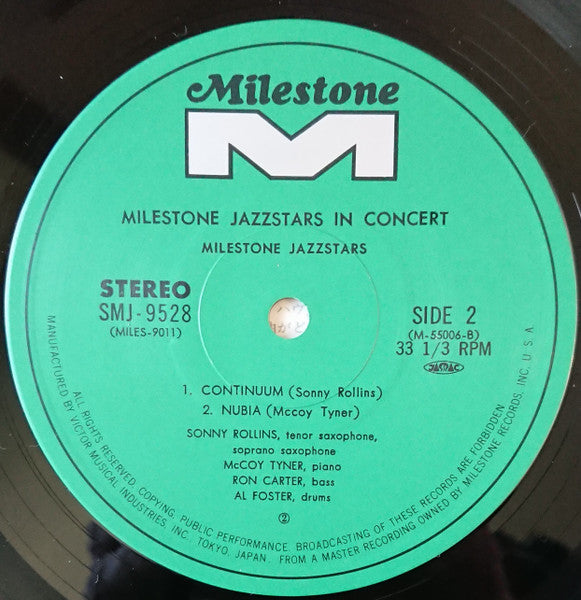 Milestone Jazzstars In Concert