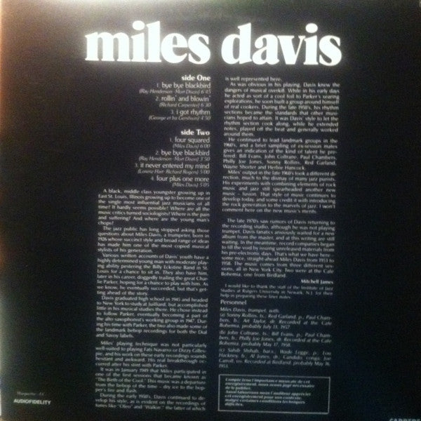 Release: Miles Tones-Vinyl-France-1980-64511, 64511-6397635