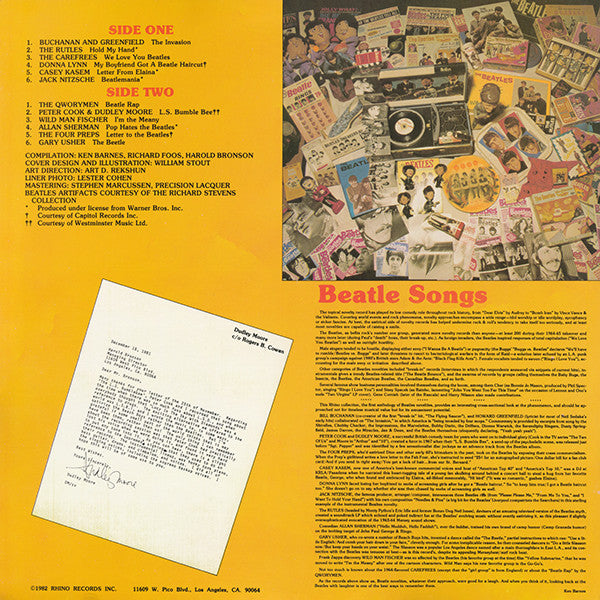Master Release: Beatlesongs! (The Best Of The Beatles Novelty Records) by Various