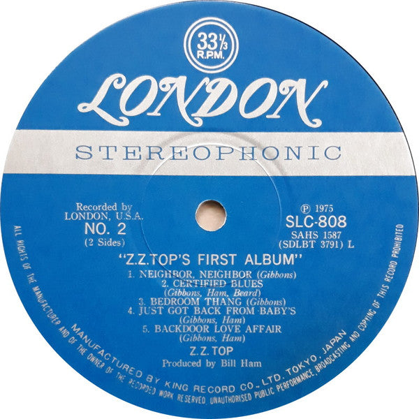 ZZ Top's First Album = Z.Z.トップ・ファースト・アルバム