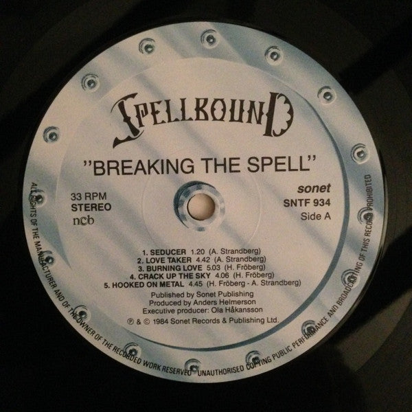 Release: Breaking The Spell-Vinyl-UK-1984-SNTF-934, SNTF 934-3452915