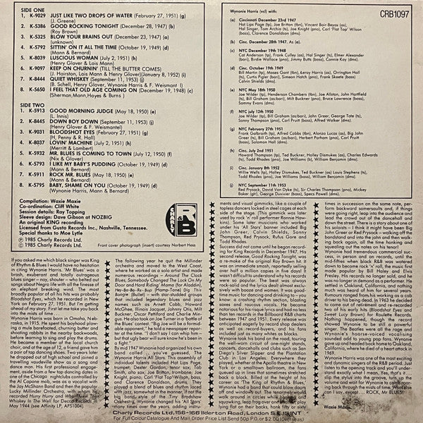 Release: Rock Mr. Blues-Vinyl-UK-1985-CRB 1097-2821123